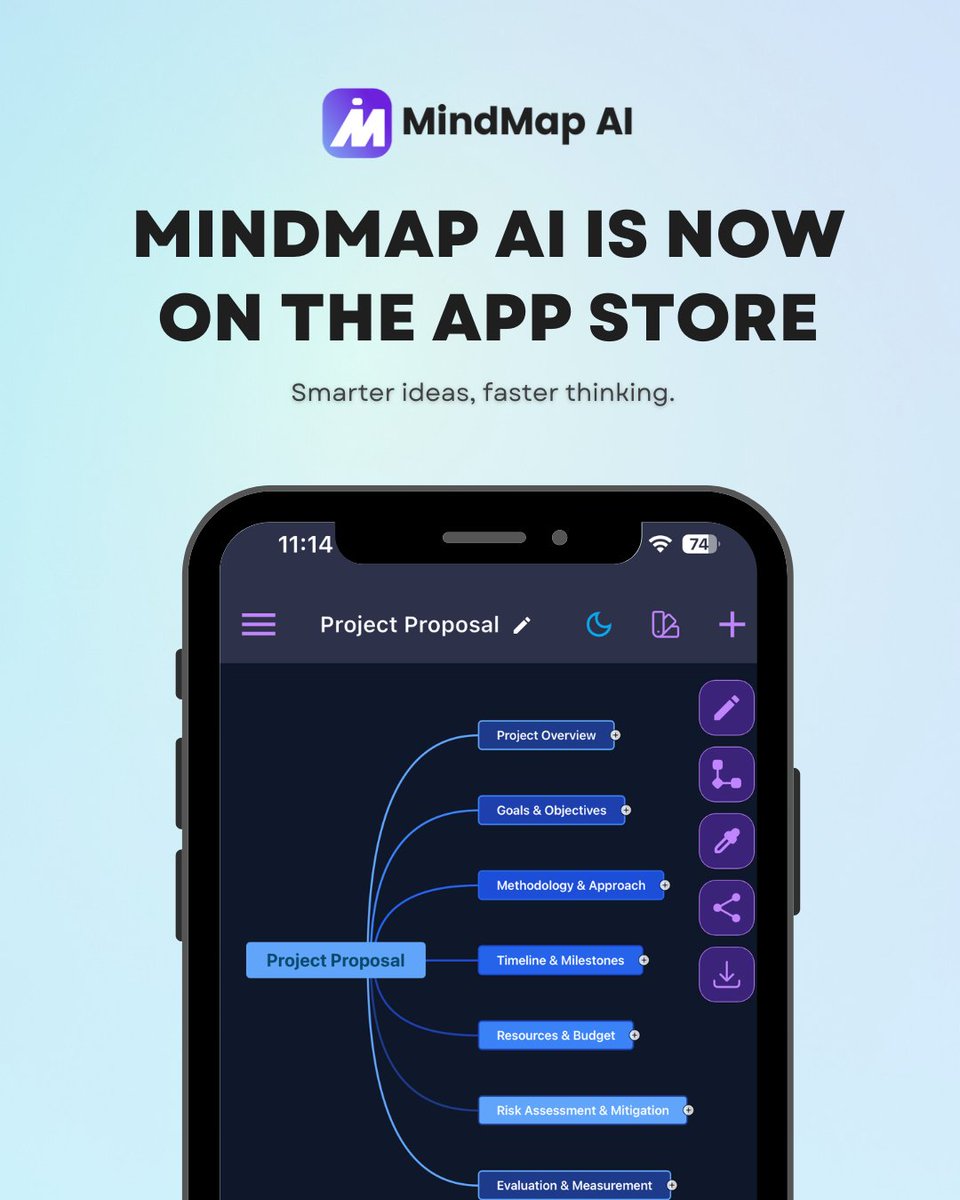MindMapAI_App's tweet image. IT&apos;S OFFICIAL! MindMap AI V2 is NOW on iOS! 

Your iPhone just became your creative powerhouse. 📱⚡
Update now on the App Store!

#MindMapAI #iOSLaunch #MindMapping #VisualThinking #Productivity