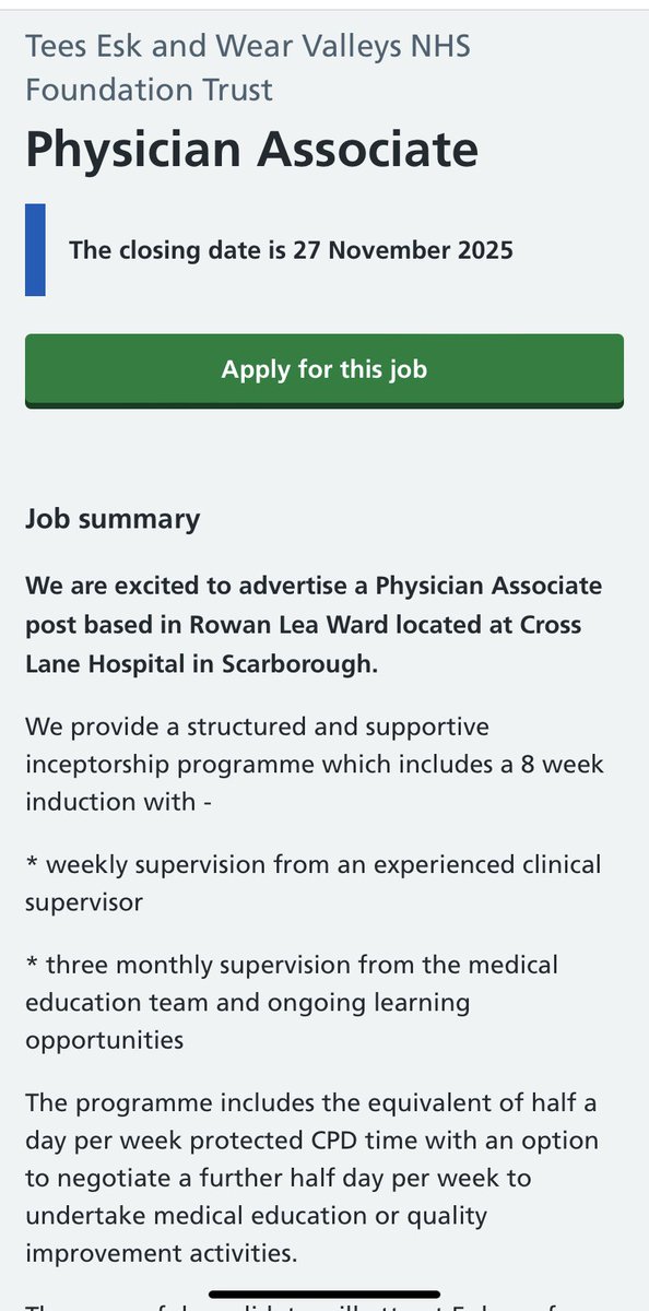 medicalmodelbri's tweet image. Hello @TEWV 

PHYSICIAN ASSISTANTS CANNOT MANAGE THE PHYSICAL AND MENTAL HEALTH OF YOUR VULNERABLE PATIENTS 

2 WEEKS IN PSYCHIATRY AS A STUDENT IS ZERO EXPERIENCE 

@rcpsych @DrLadeSmith @nuwandiss @ErinGourley1 @waterman_harry @ProfRobHoward 

jobs.nhs.uk/candidate/joba…