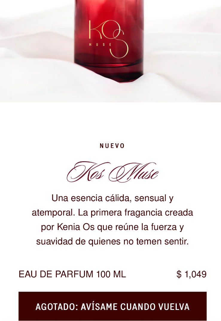 “K Os MUSE” actualmente se encuentra agotado en el sitio oficial. Les recomendamos activar la opción ‘Avísame cuando vuelva’ para recibir la notificación en cuanto haya reposición.