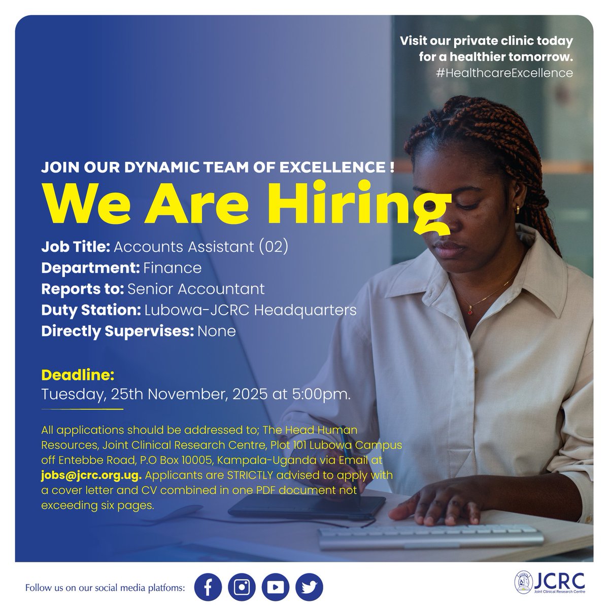 The Joint Clinical Research Centre, Uganda tweet media