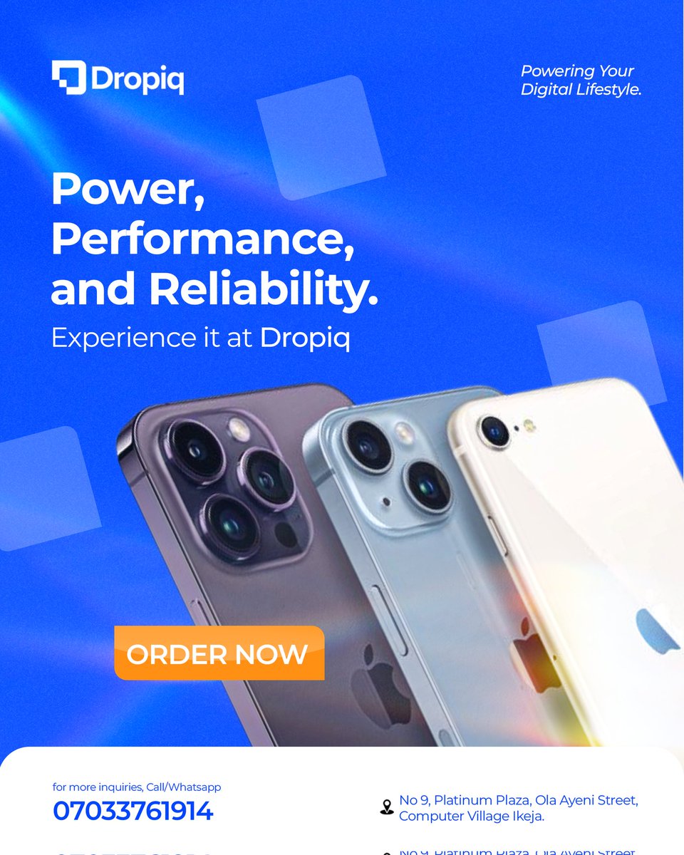 harkande7's tweet image. I enjoyed working on this social media ad design for Dropiq (a gadget brand)

Clean, simple, and crafted to attract more sales.

If you need designs that convert, send me a DM.