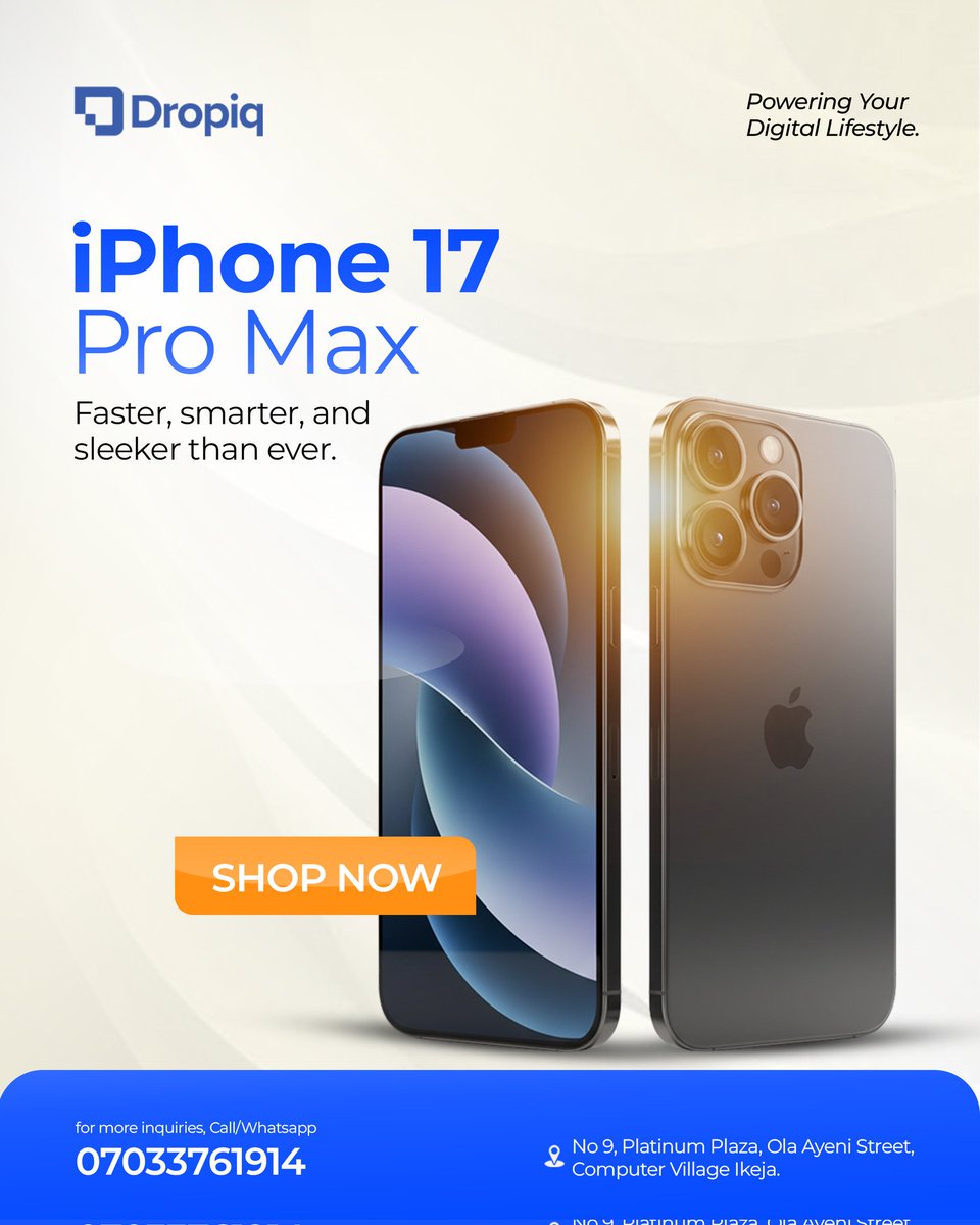 harkande7's tweet image. I enjoyed working on this social media ad design for Dropiq (a gadget brand)

Clean, simple, and crafted to attract more sales.

If you need designs that convert, send me a DM.