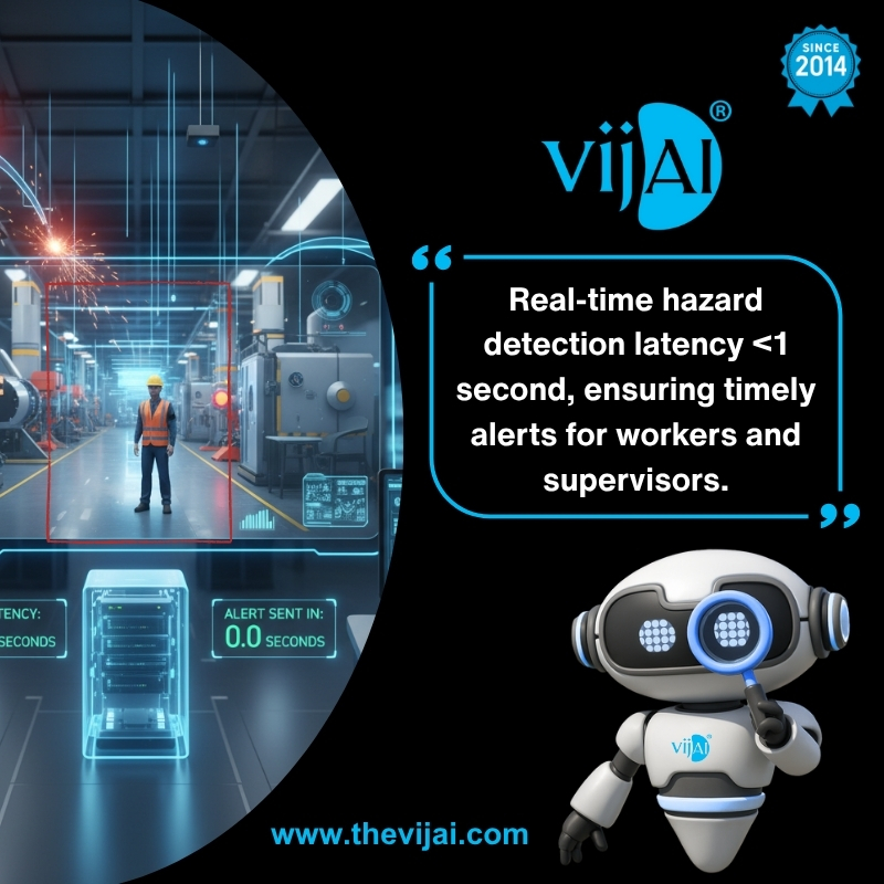 TheGroupVB's tweet image. Real-Time Hazard Detection

Instant alerts, safer workers. &amp;lt;1-second detection helps prevent accidents with fast, smart, AI-powered warnings.
Safety that reacts in real time.

thevijai.com
#WorkplaceSafety #VijAI #VBGroup #IndustrialSafety
#SafetyInnovation #Safety