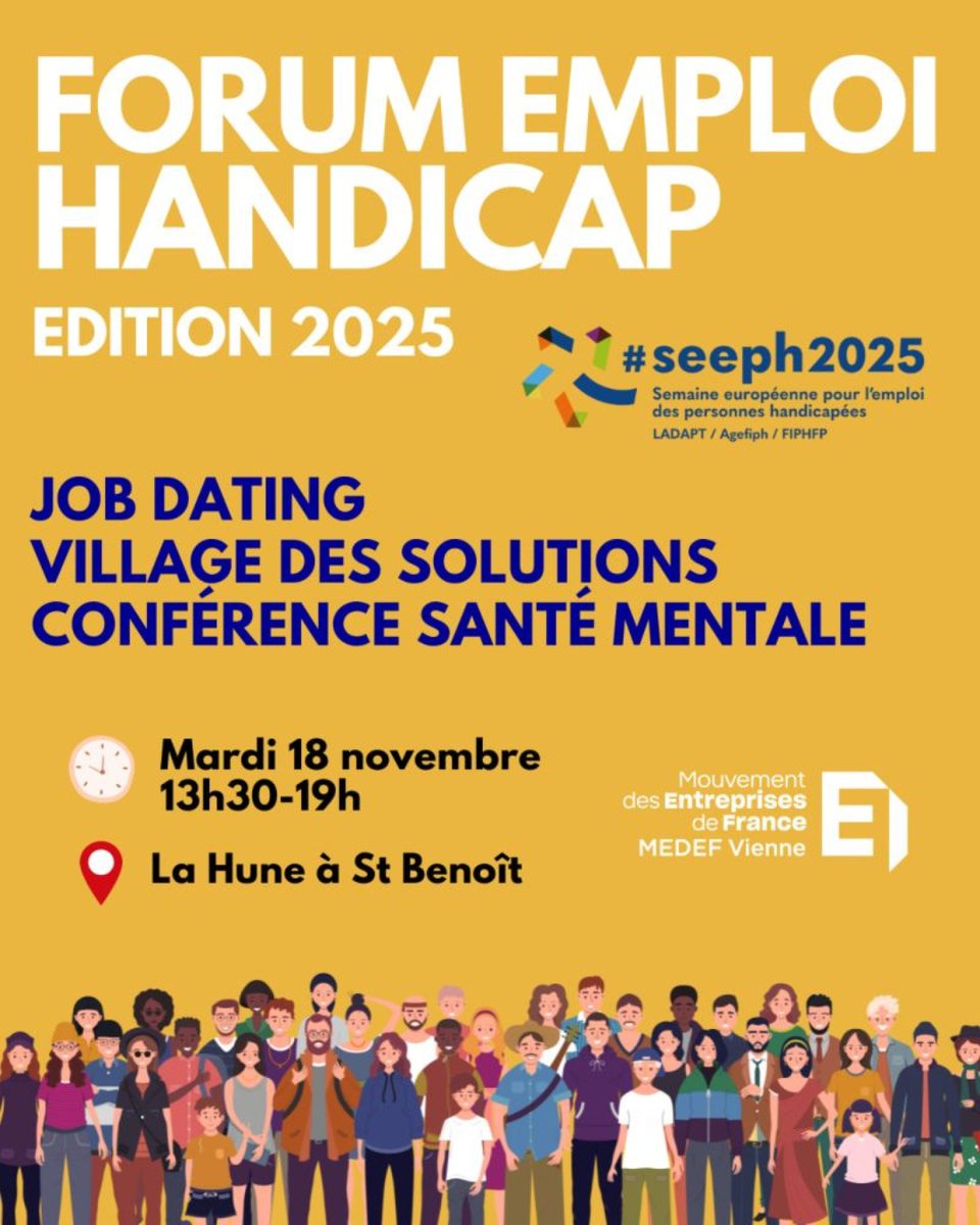 HandiConseils's tweet photo. Présents au Forum Emploi Handicap (SEEPH 2025) avec DELTA 86.
Découverte de TADEO, une solution d’accessibilité puissante.
De belles rencontres 🤝
#SEEPH2025 #Inclusion https://t.co/xbZocyIMGq
