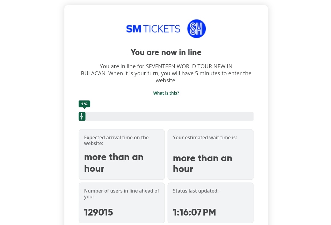mrsagapemntflc's tweet image. naghihintay ako ng day 2 pero dahil curious ako sa queue kanina eto lng naman yung akin hahaha

now lng makakapasok sa site 😂