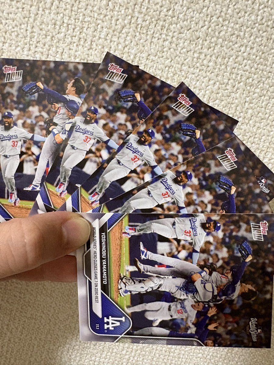 ノーマルカードありがとうございます。
#山本由伸 #ドジャース #toppsnow