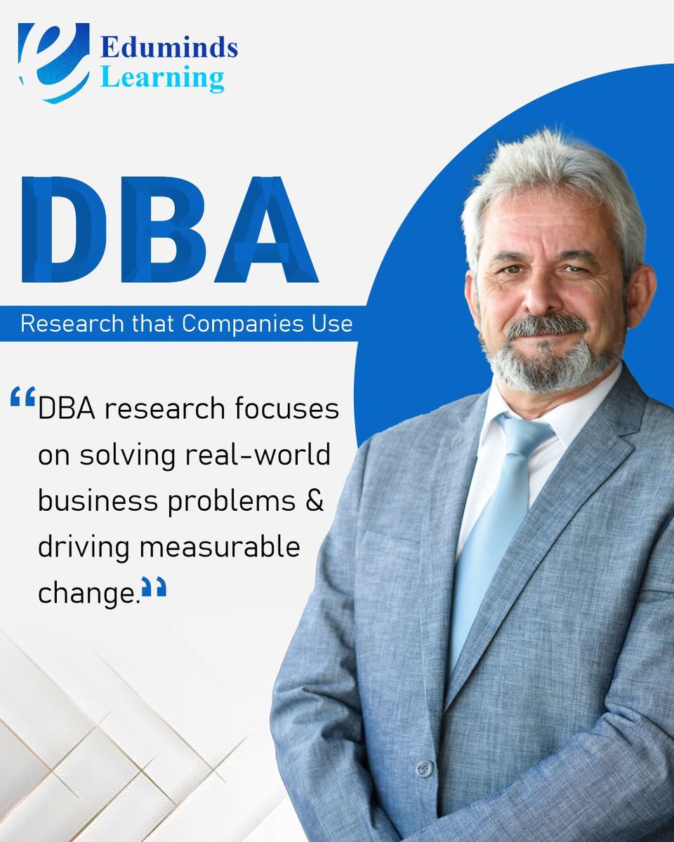 edumindslearn's tweet image. 𝐖𝐡𝐲 𝐚 𝐃𝐁𝐀?

It turns leaders into evidence-driven problem-solvers ready to create real organisational impact.
Eduminds Learning highlights how practical research, strategic thinking, and industry insight shape tomorrow’s business innovators.
#DBA #EdumindsLearning