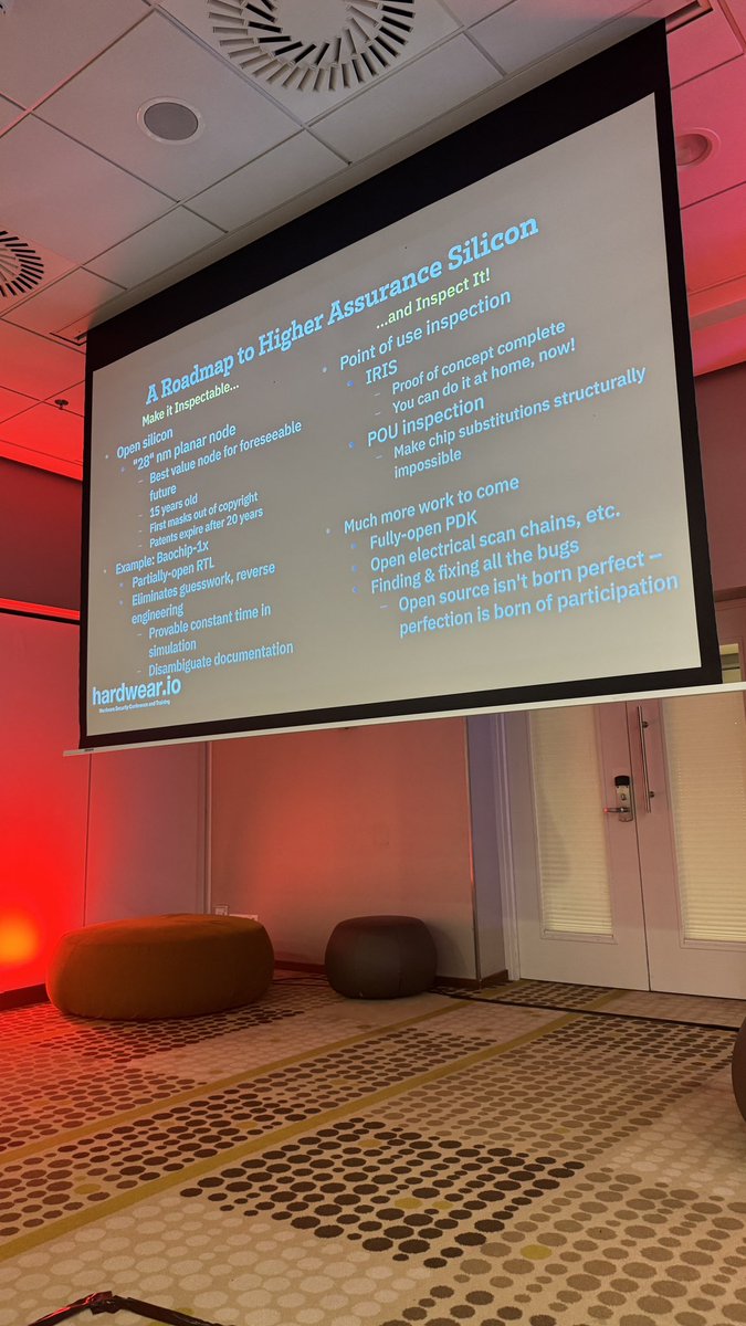 hardwear_io's tweet image. Open source is not about projects but more about contributions ! 
_Andrew ‘Bunnie Huang …. 
#quote #keynote #hw_io #hardwear_io