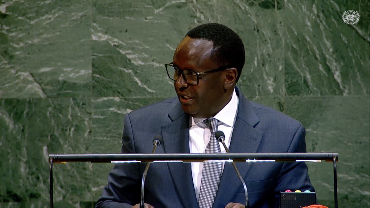 RwandaAbroad's tweet image. #Rwanda urges equity and neutrality in global sports, noting developing nations are often excluded from opportunities and visibility. – Amb. @MartinNgoga at the UN debate on “Sports for Development and Peace.” @RwandaGov @RwandaUN @RwandaMFA @Rwanda_Sports #SportsForDevelopment