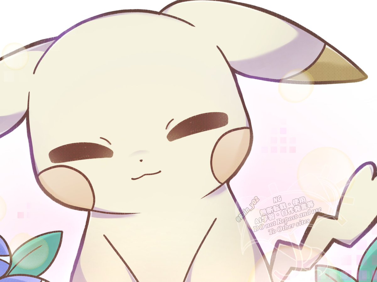 うすいろピカチュウ⚡️ #ポケモン #Pokémon #ぽこあポケモン #うすい