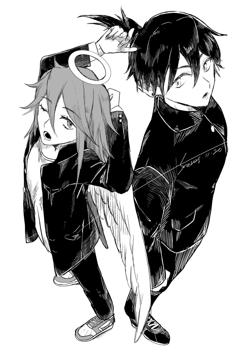 ti90noki's tweet image. 特典の学パロ