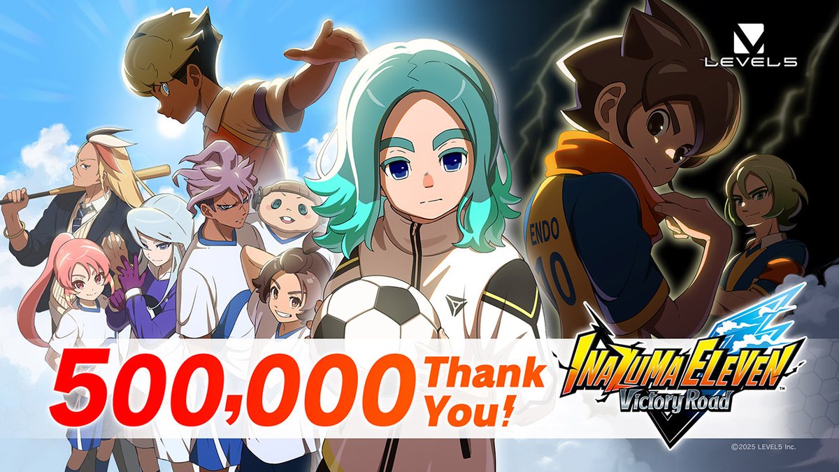 Inazuma Eleven: Victory Road sold 500,000 copies worldwide as of November 20!
inazuma.jp/victory-road/e…
