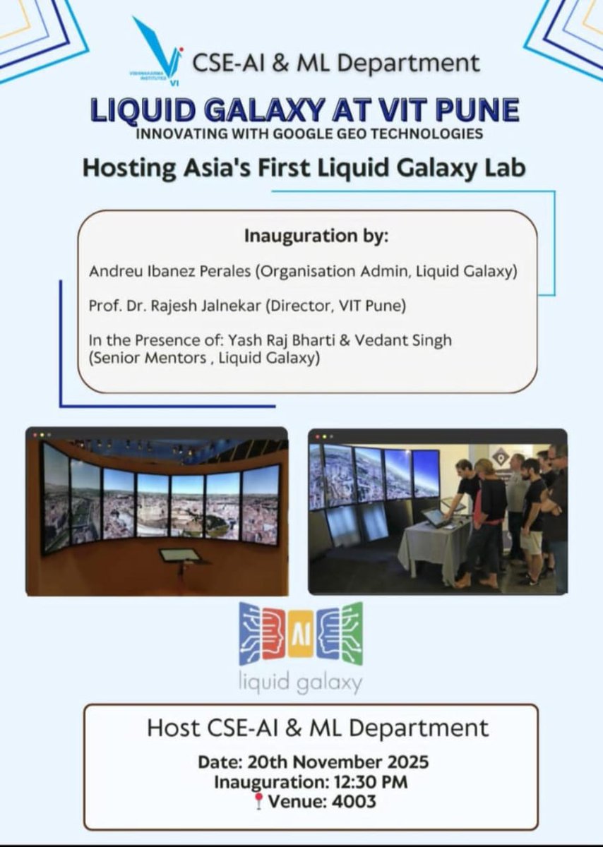 cse_aiml's tweet image. 📢 Liquid Galaxy Lab