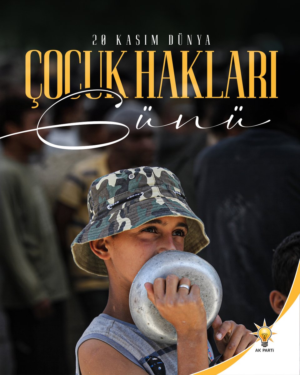 Geleceğimizin güvencesi olan çocuklarımızın 20 Kasım Dünya Çocuk Hakları Günü kutlu olsun.

Her çocuğun güvenli, adil ve umut dolu bir geleceğe erişmesi için çalışmaya devam ediyoruz.
