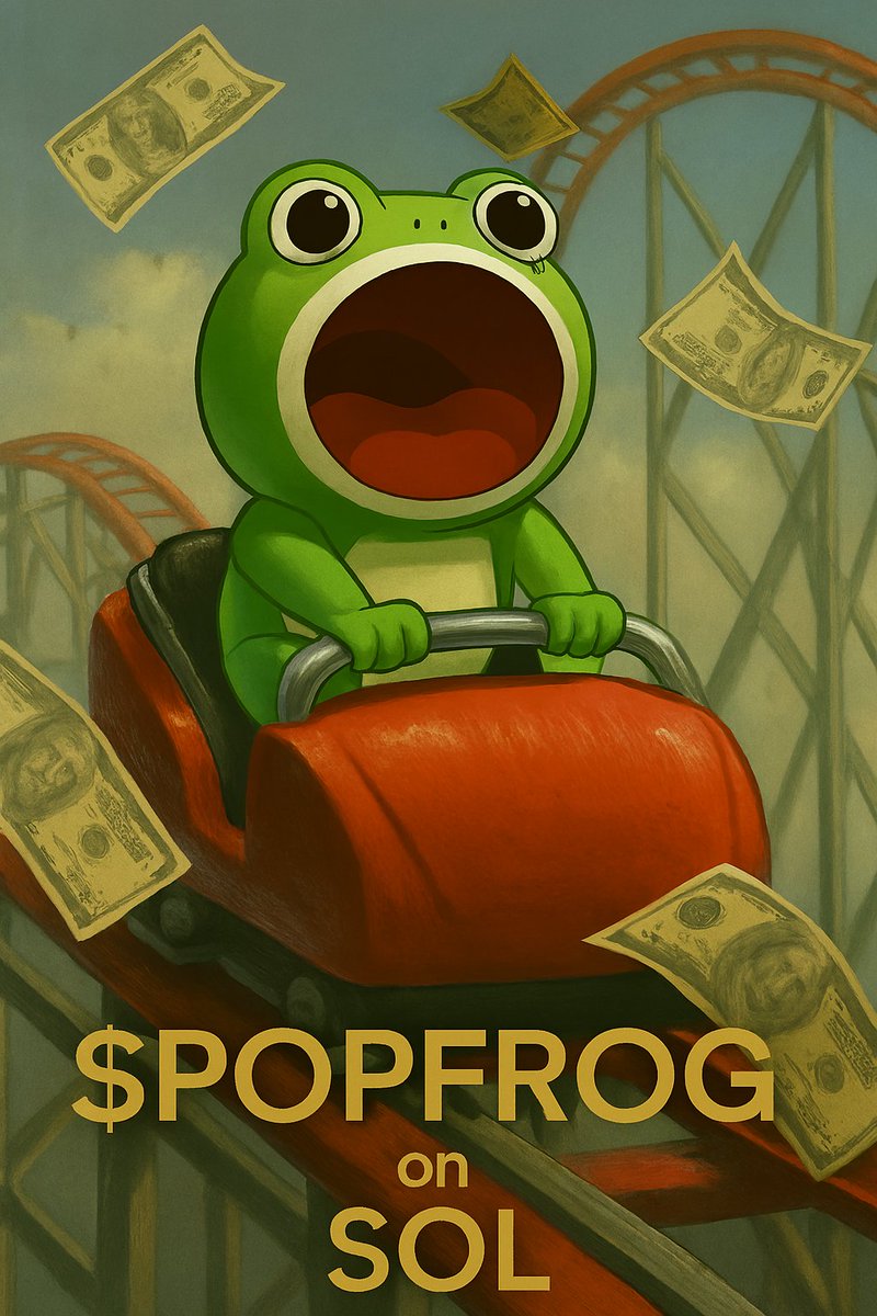 it's a wild ride... come pop with us... 

$POPFROG on SOL

DA1qLpgD1M7TNNRPycizyQCoRLCt7GAx1YTeVrfYpump
t.me/popfrog_sol