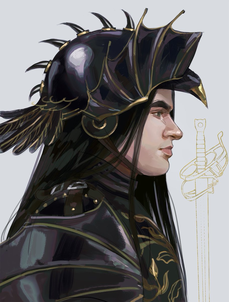 staticlear's tweet image. knight sture in some nonsensical armor