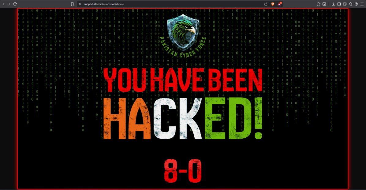 priyashank76121's tweet photo. Another day another system brought down, 
Alitersolutions private limited hacked, and also been presented with a ransomware attack 
#AnnpurnaMuhimविश्वकेलिएवरदान  #PaksitanCyberForce #india #indiancyberforce  #Alitersolutions https://t.co/uWWVI5YEk3
