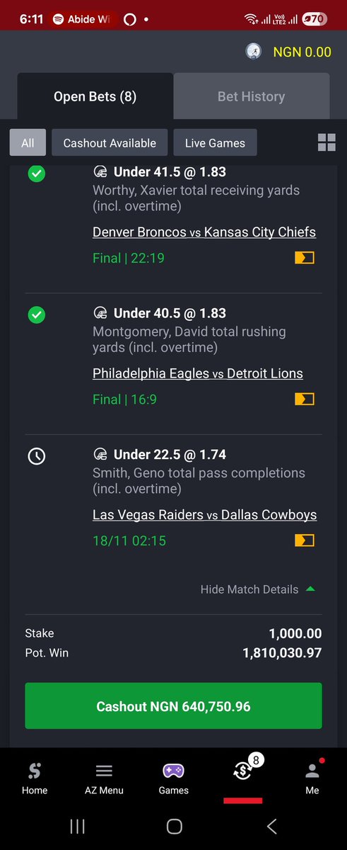 owolabi_newwine's tweet image. 630k but was suppose to win 1.8 last week with 640k cashout but last game spoilt it