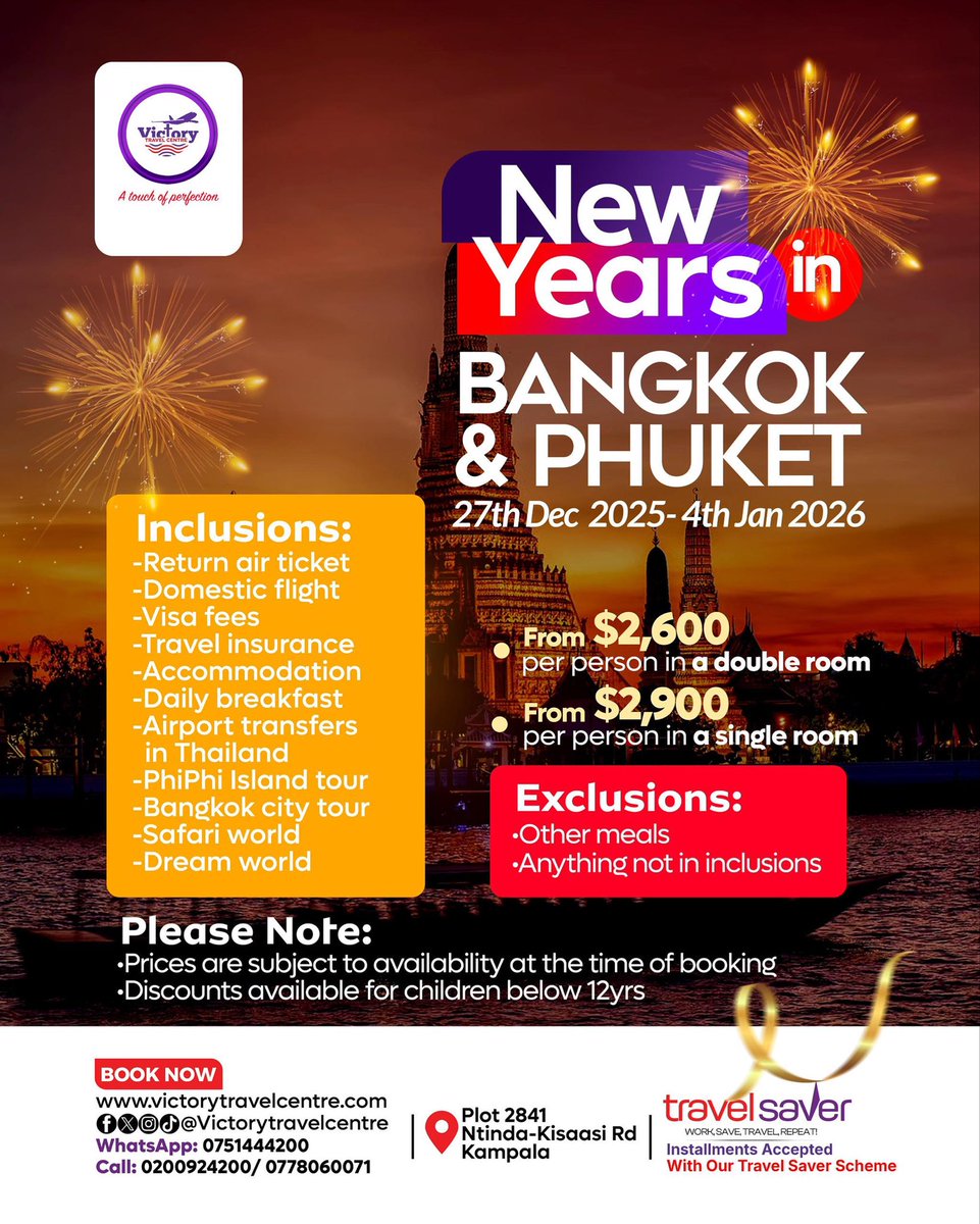 Say Sawasdee to 2026 in Thailand from the vibrant city lights of Bangkok to the island paradise vibes of Phuket. Thailand has everything you need for an unforgettable celebration. Enjoy the scenic stays, island tours and endless fun all perfectly planned for you.