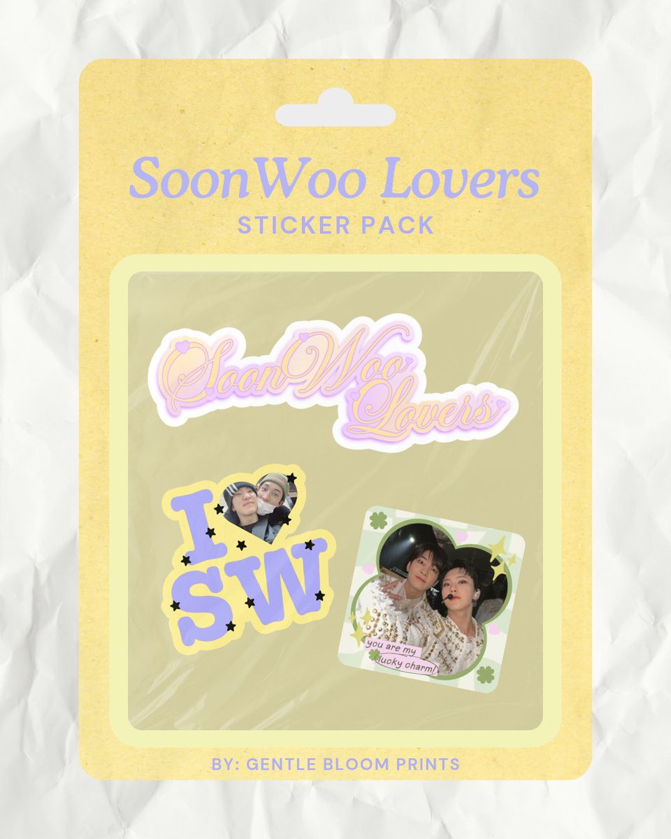 gentlebloomprnt's tweet photo. For all the SoonWoo lovers out there! 💛💜

Catch our SoonWoo Lovers Sticker Pack first at Star, Set, Rally! 🏐

#StarSetMerch
#StarSetRally🏐 
#원홋 #원우 #호시
#GBPProducts https://t.co/ZADTq1wEvE