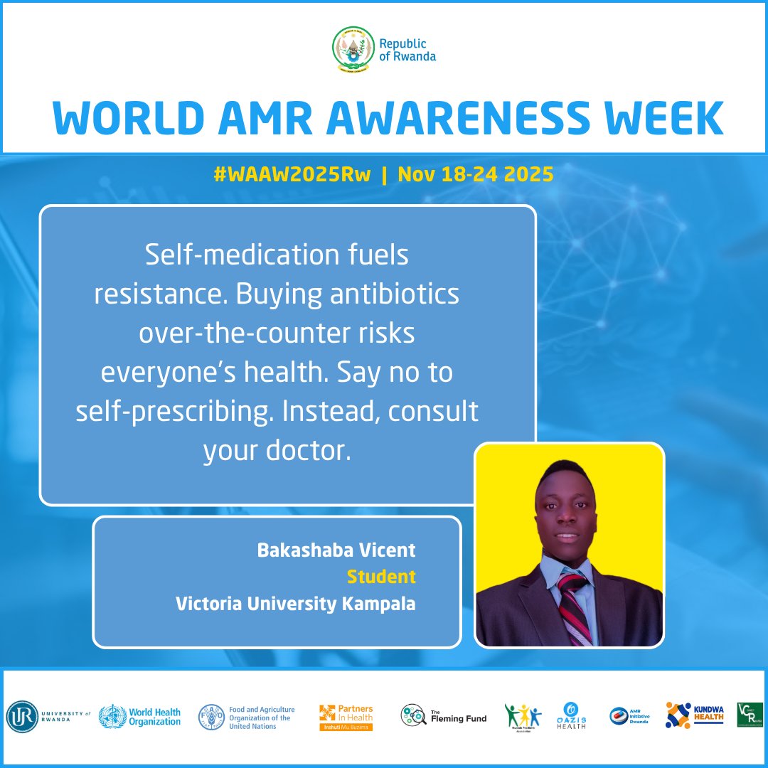 VBakashaba3679's tweet image. Self medication fuels resistance.
#WAAW2025
#stopresistence