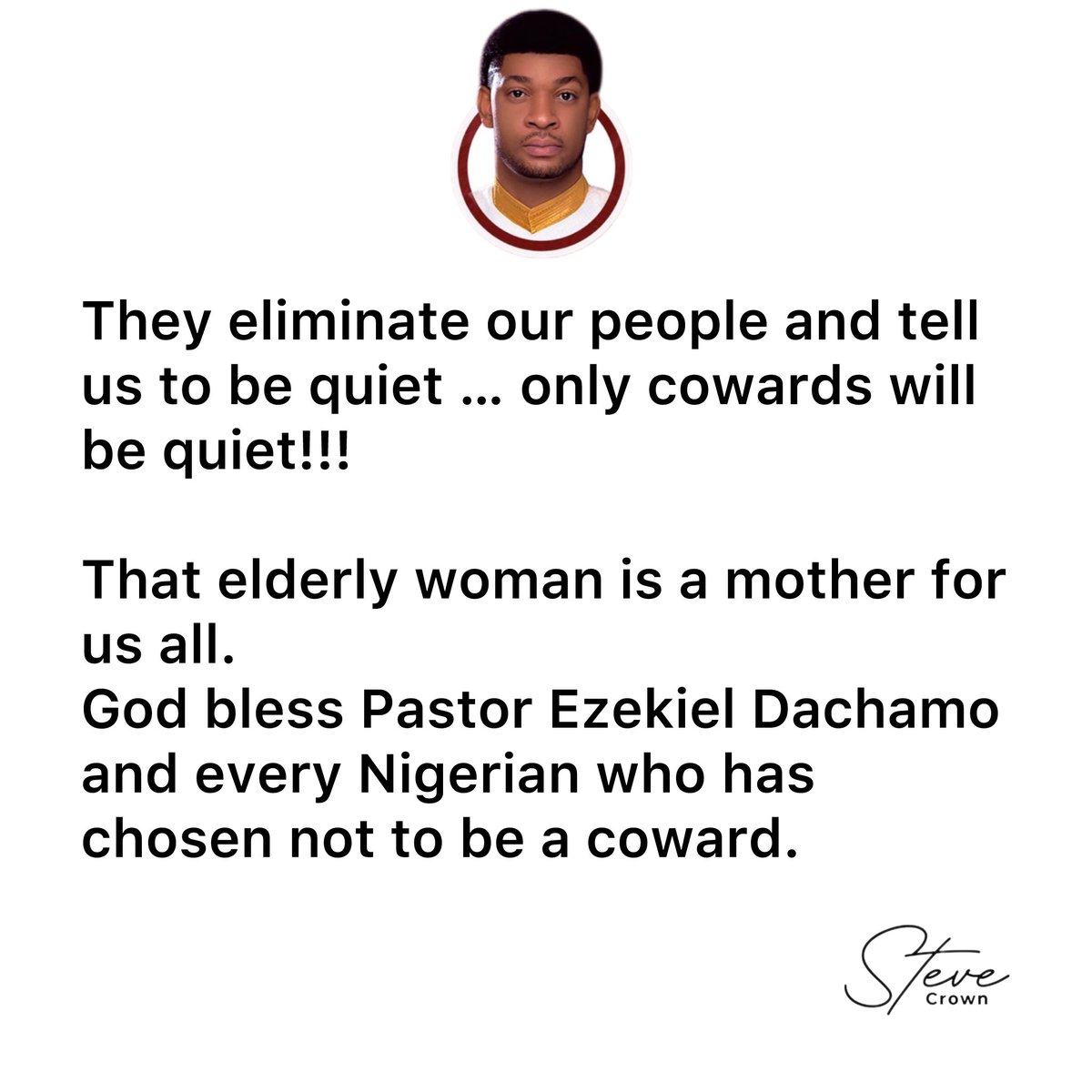 SteveCrownmusic's tweet photo. NO PEACE FOR THE WICKED 🇳🇬 https://t.co/5PMPJ5c61E
