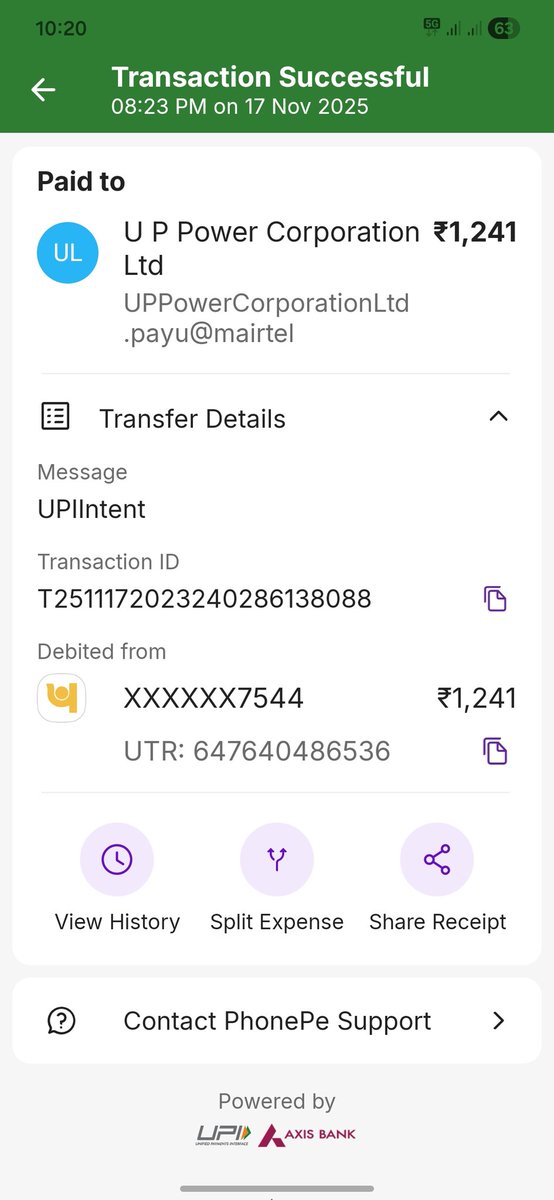 shubhangmishraa's tweet image. I tried paying my electricity bill but the amount got deducted and the bill is still showing unpaid.
Please look into this and initiate a refund/confirmation.

Kindly resolve at the earliest.
#UPPCL #ElectricityBill

@UPPCLLKO