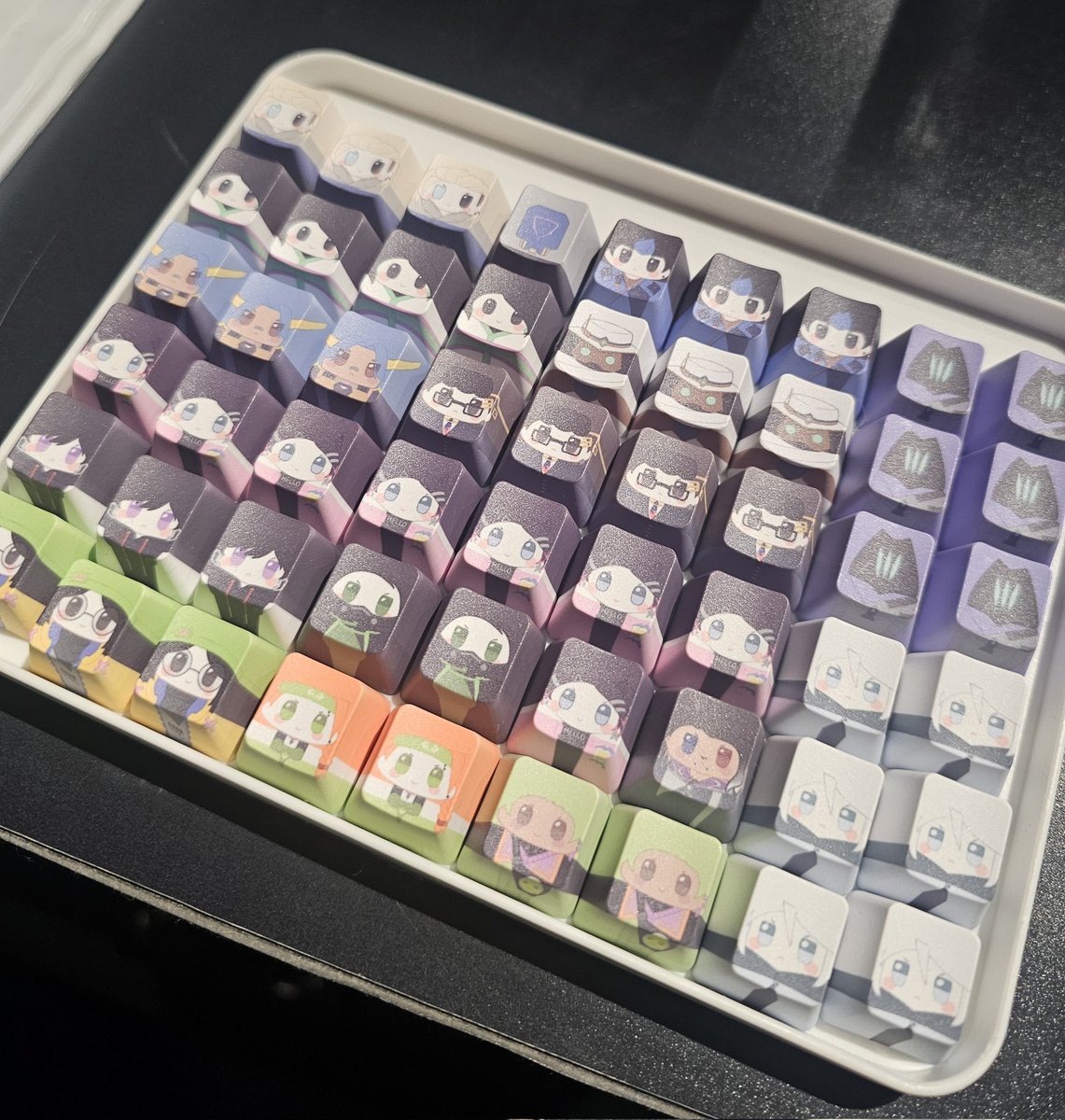 차곡차곡 키캡들