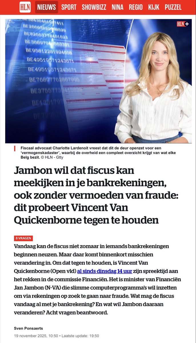 VincentVandep8's tweet image. Dus…de EU wil al onze prive chat gesprekken meelezen, het aantal ANPR camera’s explodeert, met MoneyControl wil men AI onze bankrekeningen laten controleren, met digitale munten bepalen waaraan u wel of geen geld mag uitgeven. 
(Ik laat voor het gemak nog een aantal…