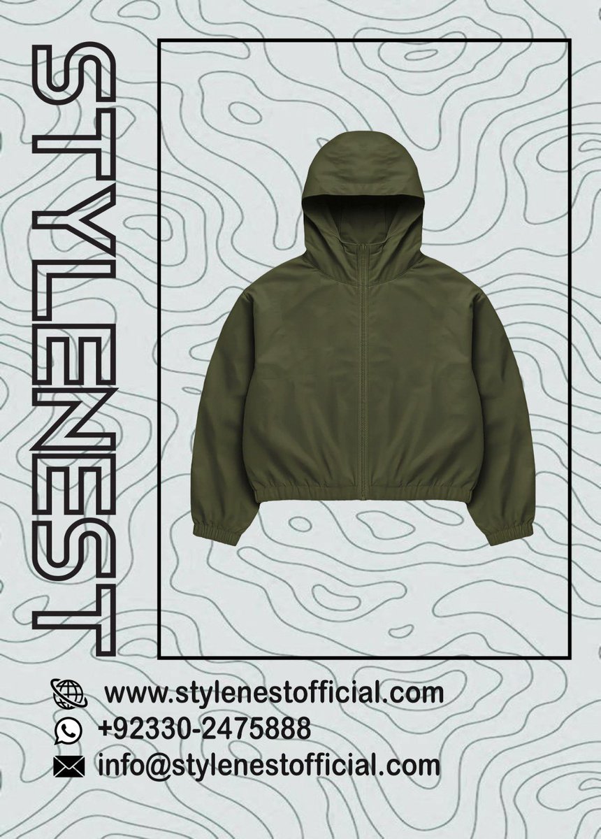 STYLENEST1's tweet photo. Stylenest Olive Windbreaker | Premium Lightweight Outerwear
Crafted from premium polyester fabric, this jacket offers:
✔️ Smooth feel
✔️ Light rain &amp; wind resistance
✔️ Perfect for daily wear, travel, workouts &amp; casual styling
Different colours and Sizes. 
Ideal for: Unisex https://t.co/dRNSU1ZWNW