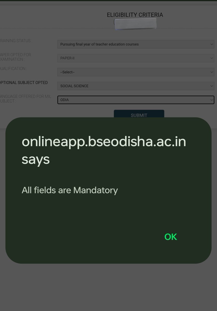 OTET ଫର୍ମପୂରଣରେ ତ୍ରୁଟି. ଅସୁବିଧାରେ ସମ୍ମୁଖୀନ ଛାତ୍ର ଛାତ୍ରୀ. ଦିଆଯାଇଥିବା HELPLINE ନମ୍ବର SWITCH OFF. <a href="/CMO_Odisha/">CMO Odisha</a> <a href="/SMEOdisha/">EducationOdisha</a> <a href="/AmaShasana/">Ama Shasana</a> <a href="/MohanMOdisha/">Mohan Charan Majhi</a> <a href="/SecyChief/">ChiefSecyOdisha</a> ଦୃଷ୍ଟି ଦେବାକୁ ଅନୁରୋଧ <a href="/suryabanshibjp/">Suryabanshi Suraj</a>