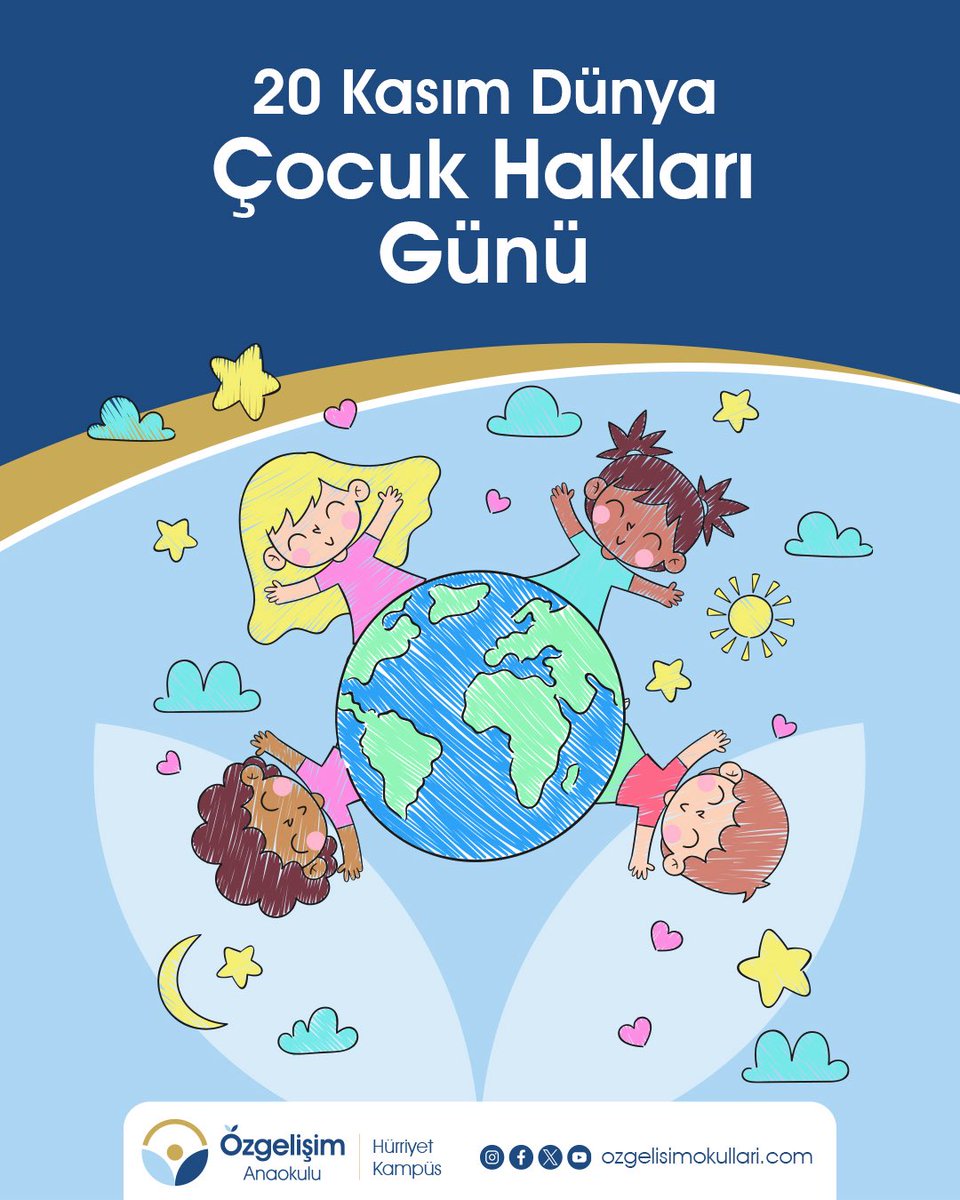 20 Kasım #DünyaÇocukHaklarıGünü, her çocuğun eşit, adil ve güvenli bir yaşam sürebilme haklarını birlikte savunuyoruz. 

Gelin, çocukların gülüşünü korumayı sadece bir günün değil, her günün sorumluluğu haline getirelim.
