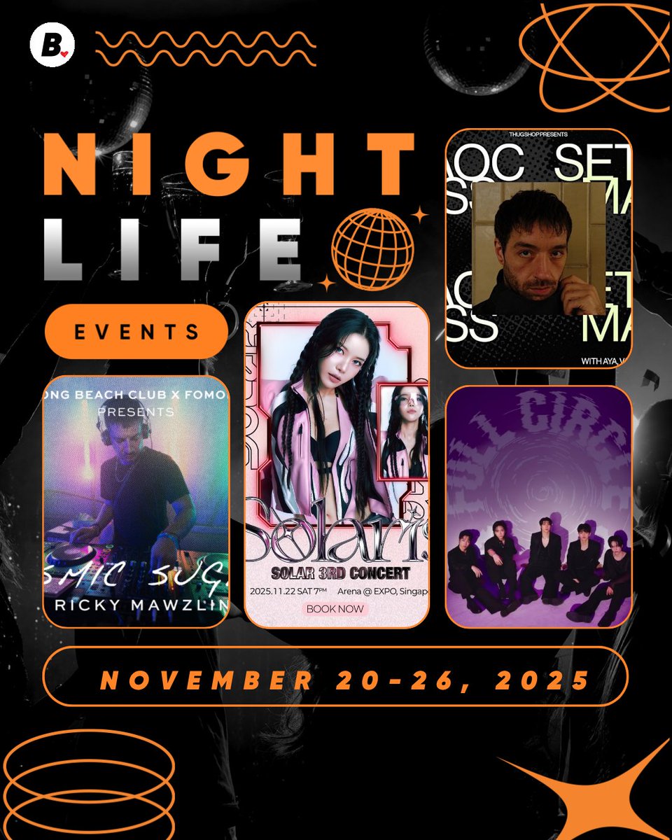 🎸 Singapore nightlife is heating up! Catch N.Flying’s Con4: Full Circle Tour and dive into a world of rare pours at Whisky LIVE Singapore. From live music to premium whisky, it’s a stacked weekend ahead.

🔗 thebeat.asia/singapore/the-…

#TheBeatSingapore #NFlying #SingaporeNightlife