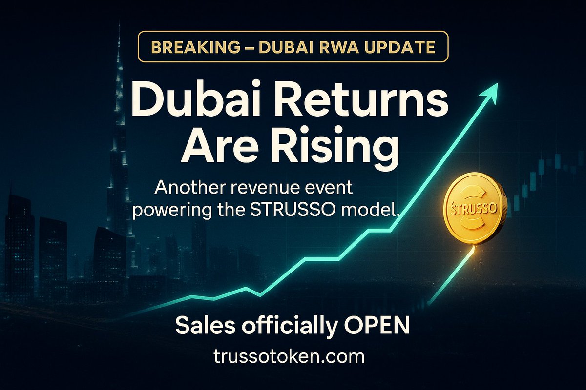 Trussotoken's tweet photo. BREAKING: 🇦🇪 A new acquisition enters Trusso’s portfolio 🏗️ setting up the next real-profit buyback wave.
Phase 0 is active.
Move before the next burn hits: https://t.co/maaR1v8CqW 🔥
#RealWorldAssets #trusso #trussotoken #Blockchain #BlockchainLife2025 #BNB #BNBChain #DubaiRealEstate