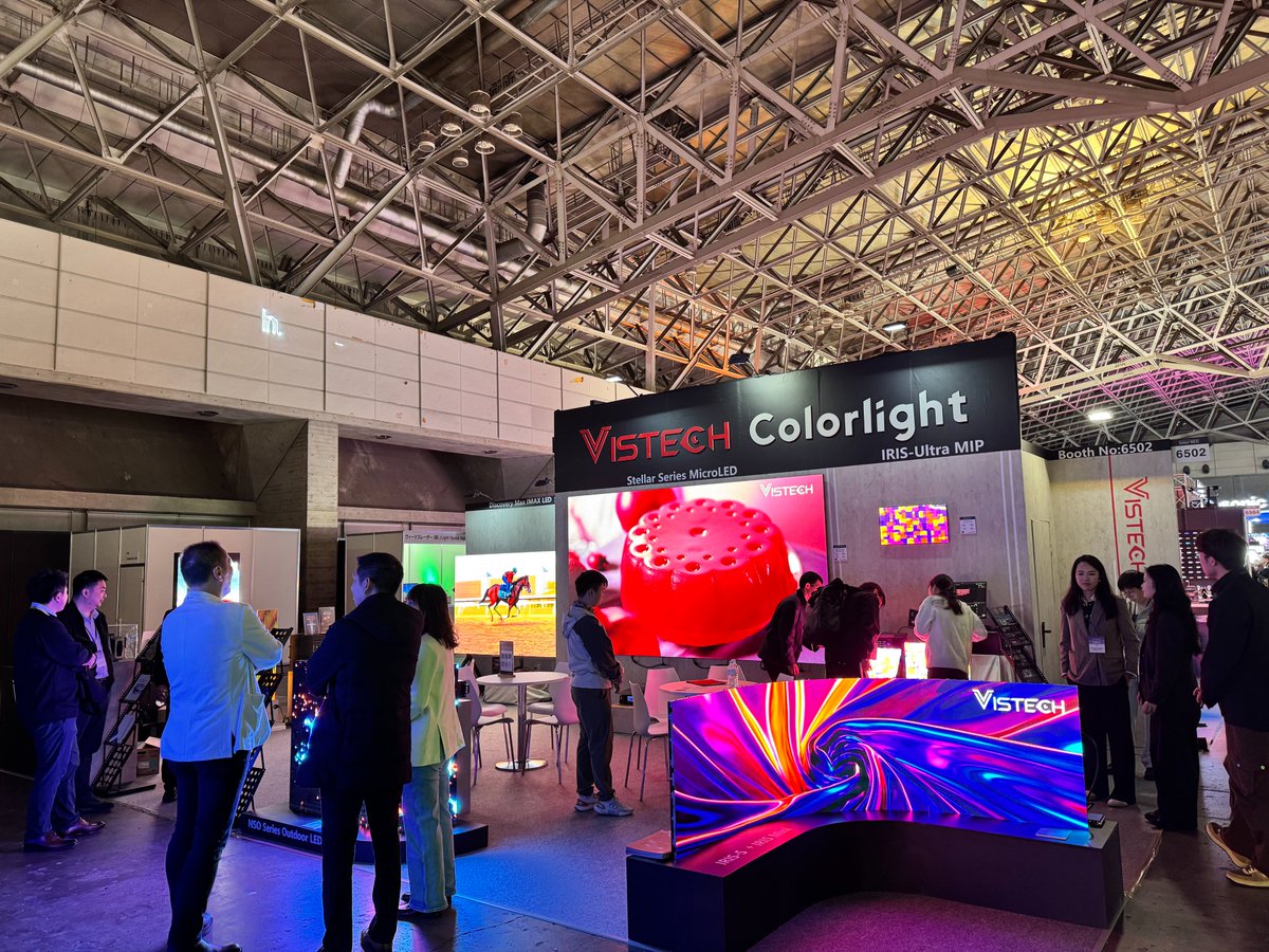 Vistech_Tech's tweet image. ▶️Live &amp;amp; Ongoing at #interbee2025 ! 🔥
👐Welcome to visit us at Booth 6502!  📍Makuhari Messe | Japan
Feel free to contact us:
✉️marketing@vistechdisplay.com |  📞+86 17302612006
#VistechTechnology #colorlight #LEDDisplay #COB #LEDscreen #InterBEE #interbee2025 #makuharimesse