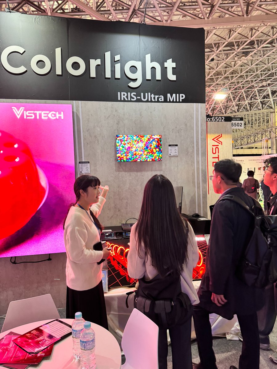 Vistech_Tech's tweet image. ▶️Live &amp;amp; Ongoing at #interbee2025 ! 🔥
👐Welcome to visit us at Booth 6502!  📍Makuhari Messe | Japan
Feel free to contact us:
✉️marketing@vistechdisplay.com |  📞+86 17302612006
#VistechTechnology #colorlight #LEDDisplay #COB #LEDscreen #InterBEE #interbee2025 #makuharimesse