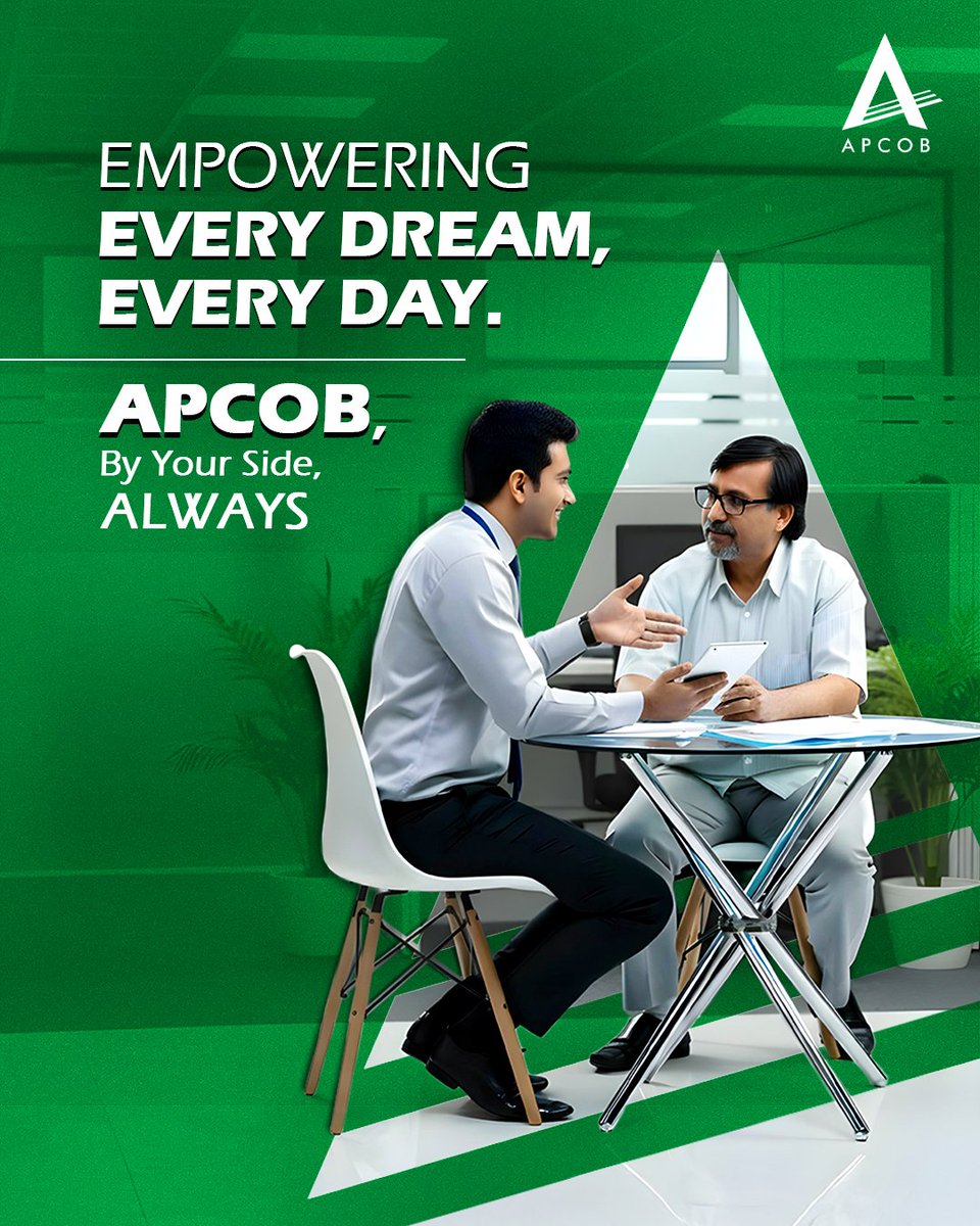 APCOB3's tweet photo. Where trust grows and dreams move forward. APCOB - By your side, always.

#APCOB #AndhraPradesh #TrustedBanking #ByYourSideAlways https://t.co/GPQHR3U9Am