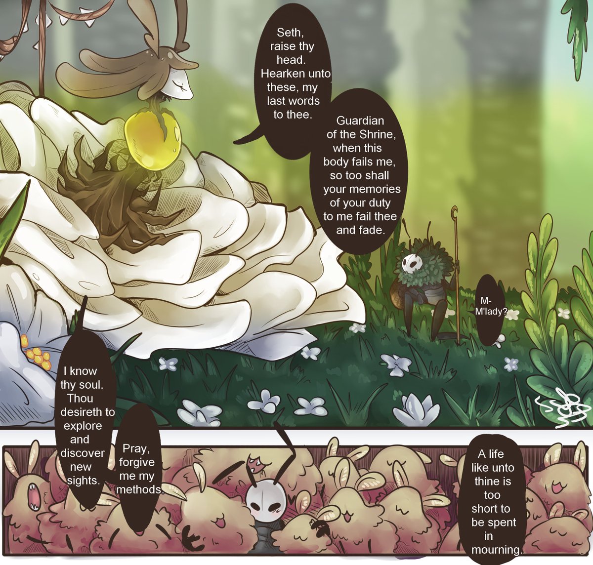 my friend helped me with the writting but other than dat this turned out ok. #silksongfanart #silksongart #silksongseth