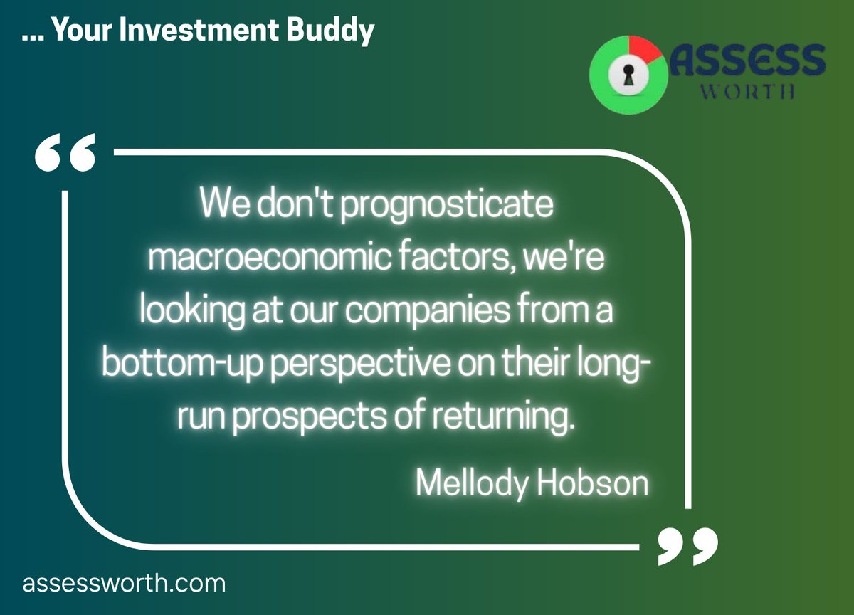 assessworth's tweet image. You cannot control the market decisions or economic factors, but you can control your research and selection of companies.

#FundamentalAnalysis #InvestingStrategy
