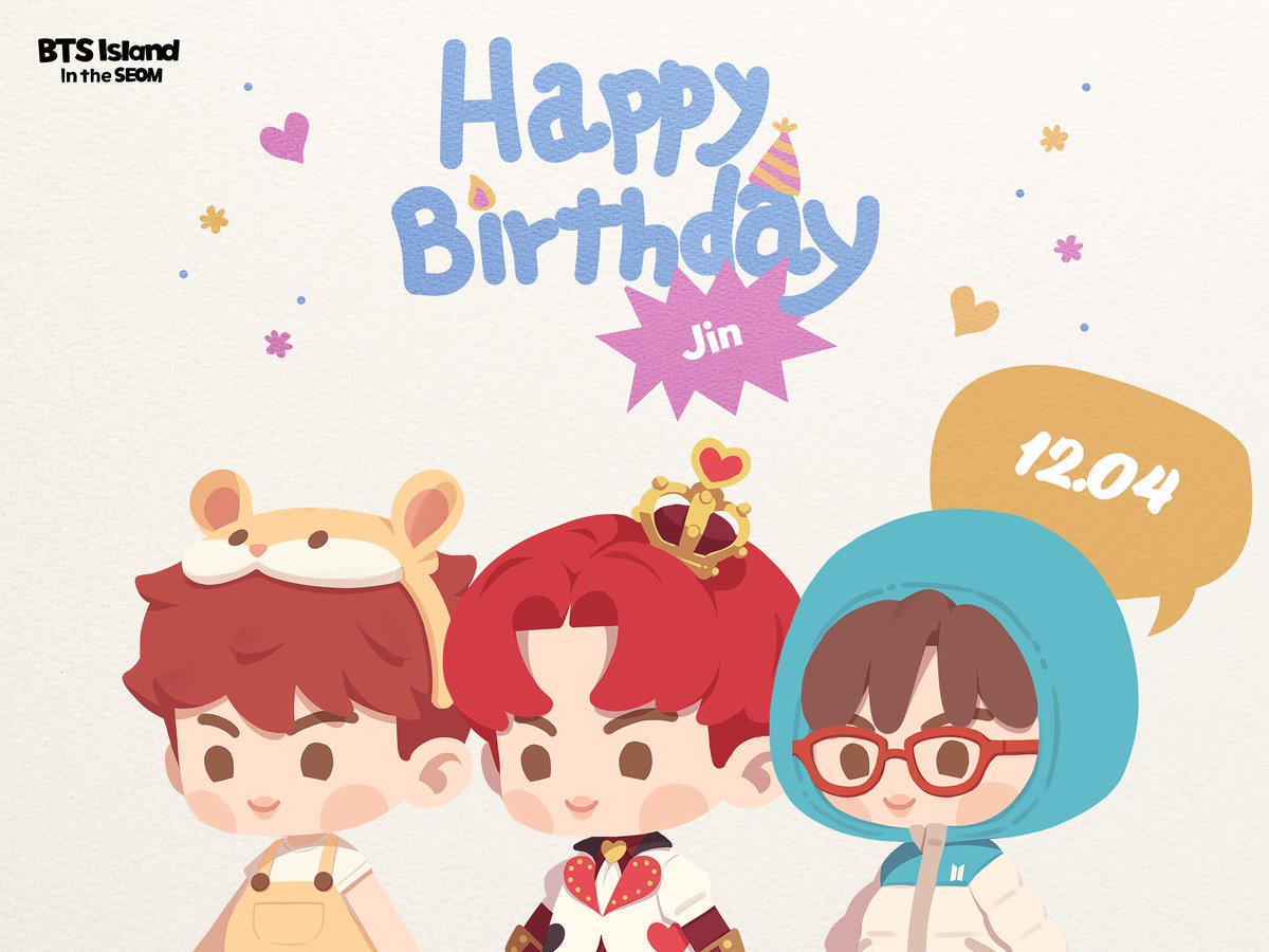 INTHESEOM_BTS's tweet image. 🎊 2025 Happy #Jin Day

※ 댓글 이벤트는 자정부터 시작해요! 🕛

월와핸, 잘생김석 #진 생일 축하 합니다~! 🐹🎉
댓글로 맏형 생일 축하 메시지와 닉네임을 남겨 주시면
추첨을 통해 최대 20분께 1000골드를 선물해 드려요! 🪙

🏝 drima.ge/644VK

#인더섬 #IntheSEOM #BTSIsland…