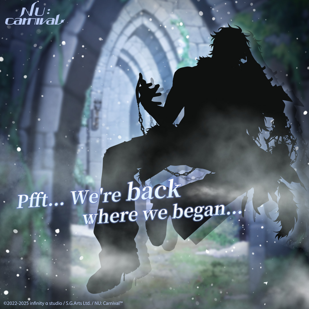 NUCarnivalEn's tweet photo. "Pfft... We're back where we began..."

Hemmed in by high walls and forks in the road, the one used to surmounting his problems with force is now most eager to escape. As the companions pass through the portals, veiled memories are brought to light...

#NUCarnival #NewEvent https://t.co/tygf4yzbZi