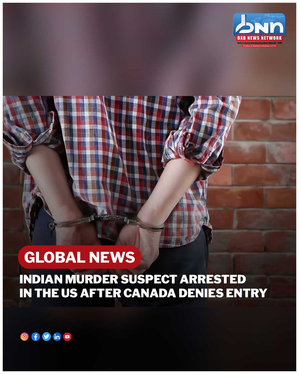 dxbnewsnetwork's tweet image. Indian murder suspect Vishat Kumar arrested at US-Canada border using  biometric tech. 

Denied entry to Canada, now in US federal custody.
.
Read more: dxbnewsnetwork.com/indian-murder-…
.
#BorderArrest #IndianMurderSuspect #BiometricSecurity #INTERPOL #DXBNews