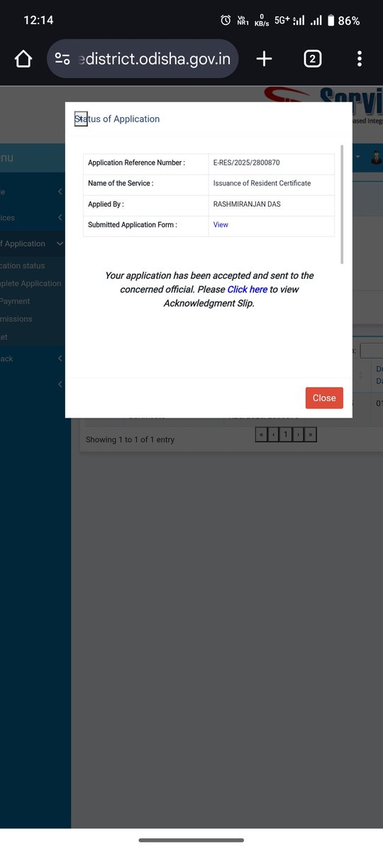 rashmi_x's tweet photo. @DMKhordha @KMCKhordha @CMO_Odisha @sureshpujariofc 
Sir even after applying the resident certificate since 2 days there is no progress in the application in the status not only mine but also many certificates applied in khordha town are being pending till now please solve https://t.co/1DBJO0rANL