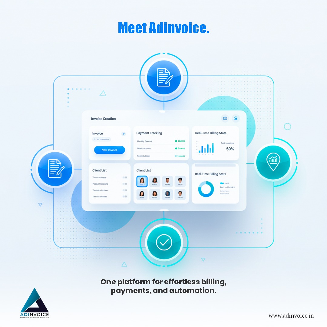 AdinvoiceInfo's tweet image. Simplify, Automate &amp;amp; Grow with Adinvoice

Tired of switching between endless spreadsheets?

Contact  9744779574
adinvoice.in

@adinvoiceofficial brings all your billing, payments, and tracking into ONE powerful platform

#adinvoice #billingsoftware #invoicingtool