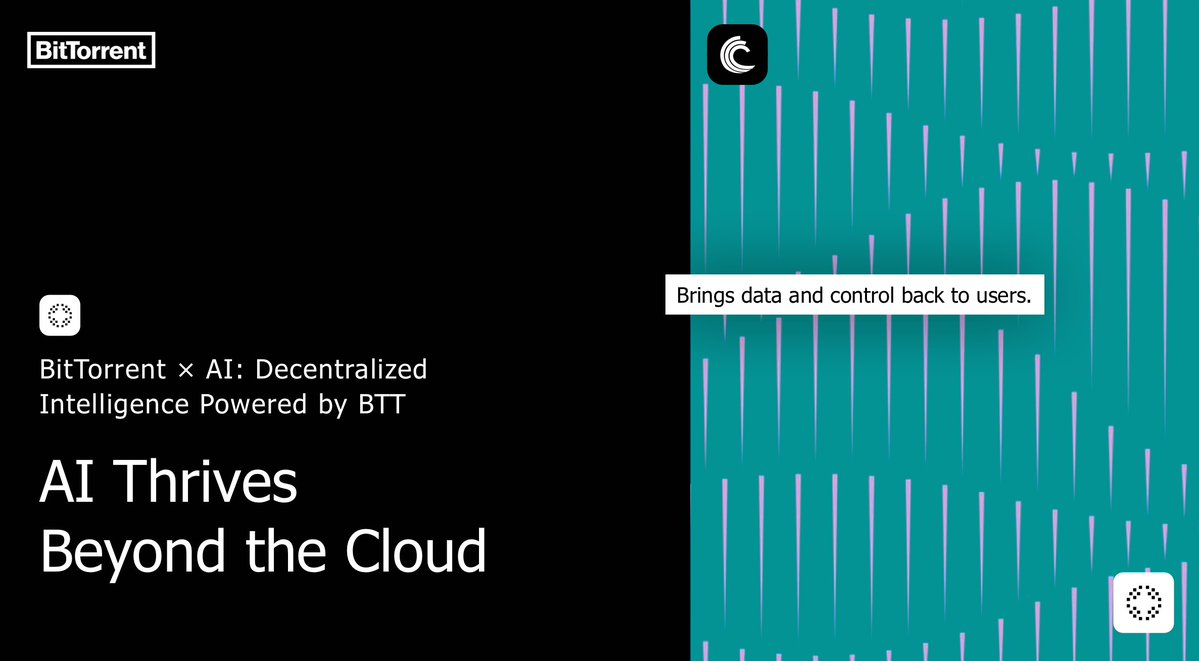 BitTorrent's tweet image. .#AI is faster and safer when it runs locally.
With #BitTorrent, control is in your hands.

In the future, more nodes will power local AI.
And #BTT incentives are making it all possible.
#LocalAI #BTT #IncentivizedNetwork #DePIN #Web3Infra