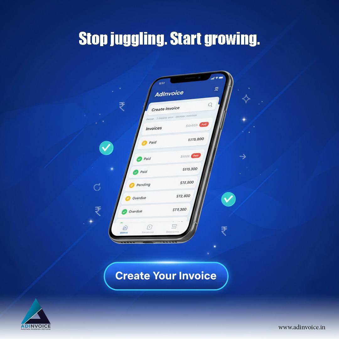 AdinvoiceInfo's tweet image. Simplify, Automate &amp;amp; Grow with Adinvoice

Tired of switching between endless spreadsheets?

Contact  9744779574
adinvoice.in

@adinvoiceofficial brings all your billing, payments, and tracking into ONE powerful platform

#adinvoice #billingsoftware #invoicingtool
