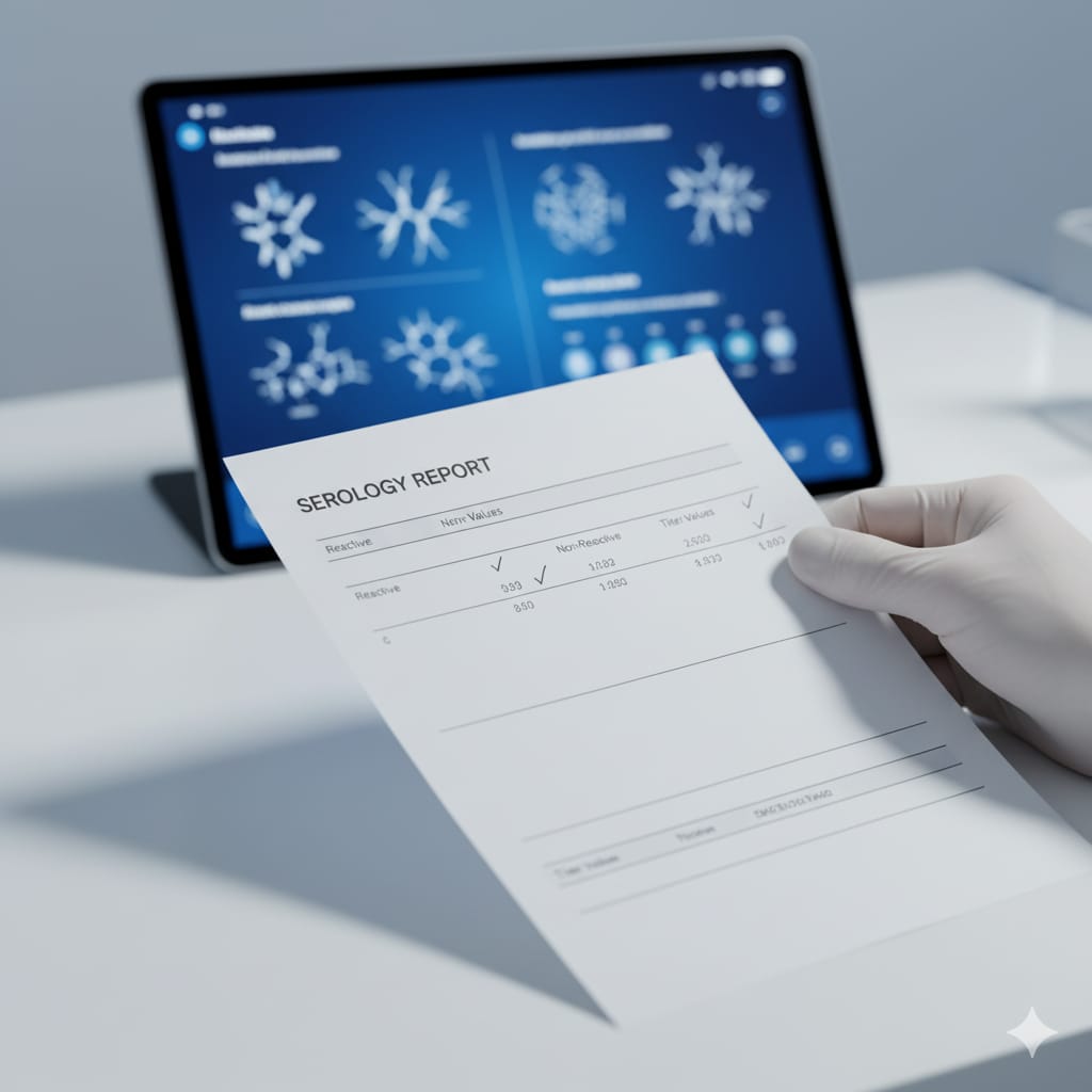 SAnewsMP's tweet image. 10/10
Serology रिपोर्ट कैसे पढ़ें?
Reactive/Positive = एंटीबॉडी/एंटीजेन मौजूद
Non-reactive/Negative = अनुपस्थित
Titer level = एंटीबॉडी की मात्रा और गंभीरता
#LabReport #HealthAwareness #SANewsMP