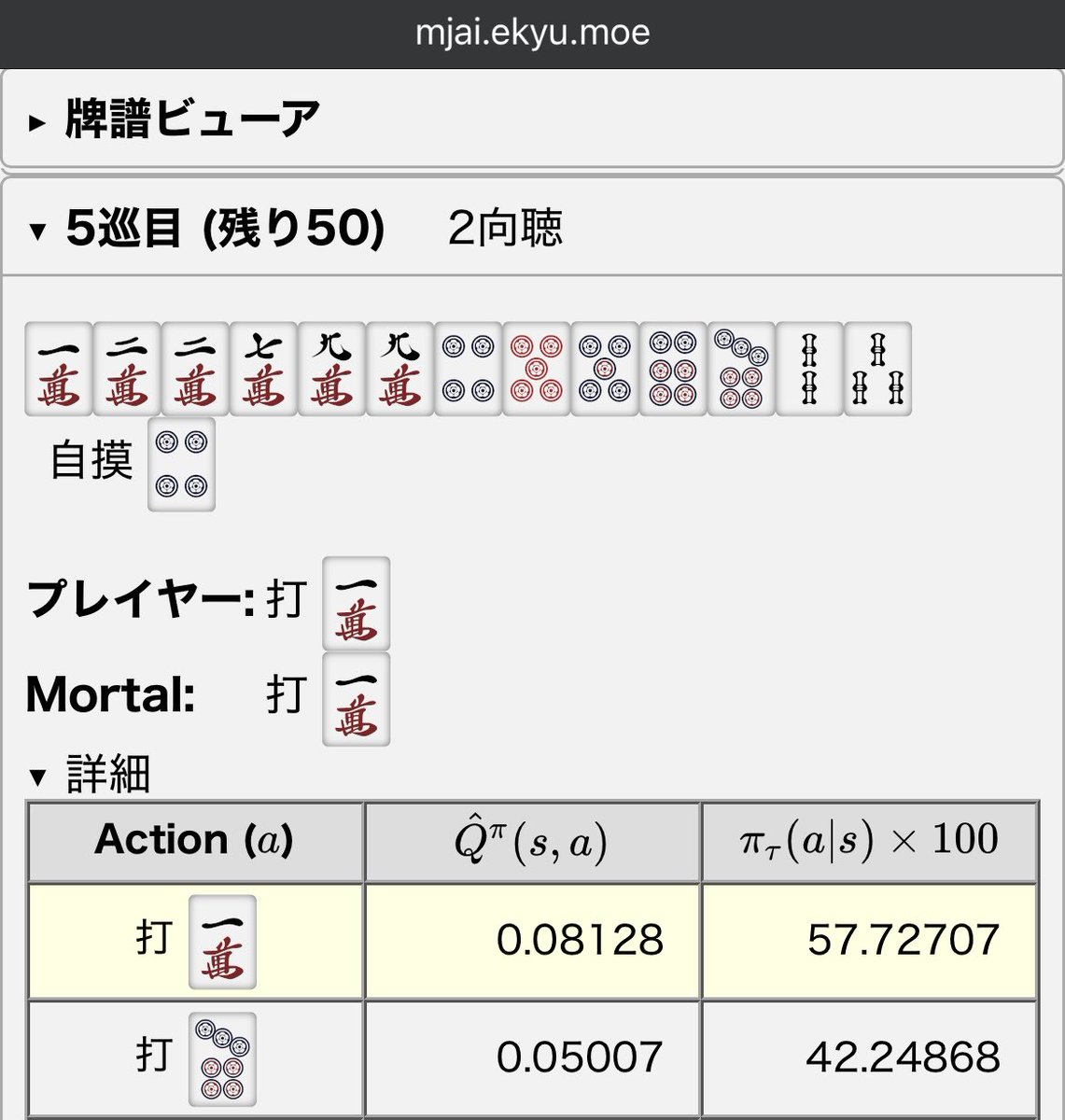 イーシャンテンピーク理論で3ヘッドに構える打1mにしたんだけど、

瞬間ロスが少ない打7pと、どっちが得なのかいまだにわからない