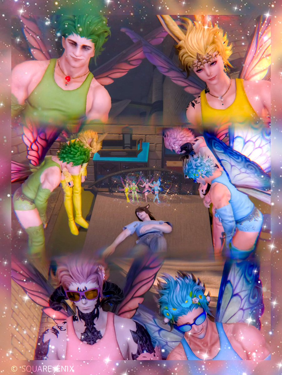 夢枕にご先祖様総立ち🧚
#FF14