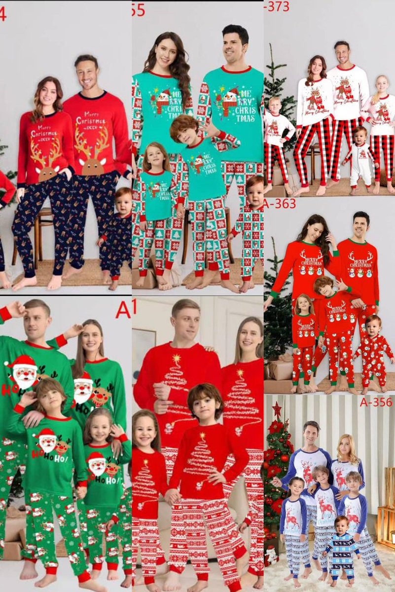NwaAdaIgbo1's tweet photo. Matching family pyjamas make the season sweeter.
Get yours now and join the cuteness challenge!
Who’s ready? ❤️👨👩👧👦
#chistanwardrobe
#christmaspyjamas https://t.co/glvmRSGO9U
